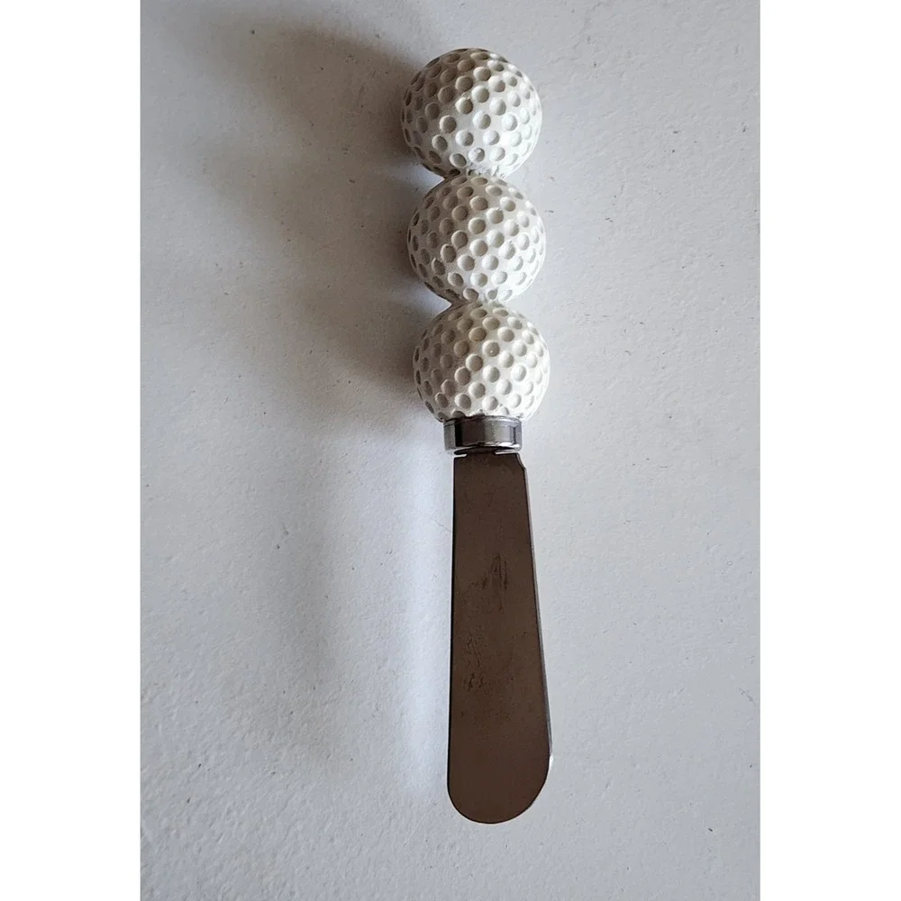 Vintage Golf Theme Cheese Spreaders‎ Set Golfer Golf Ball Novelty Kitchen Sports